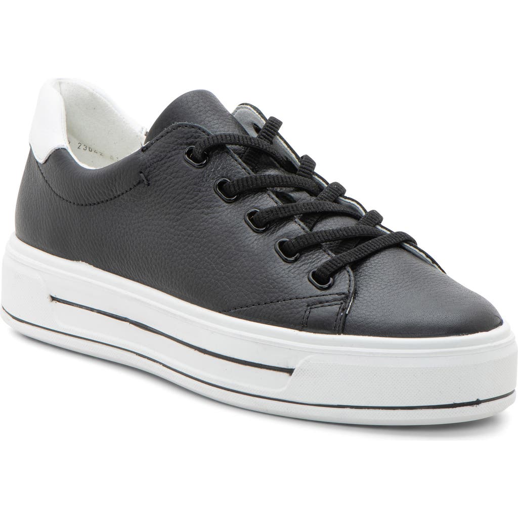 Ara Crystal Platform Sneaker In Black