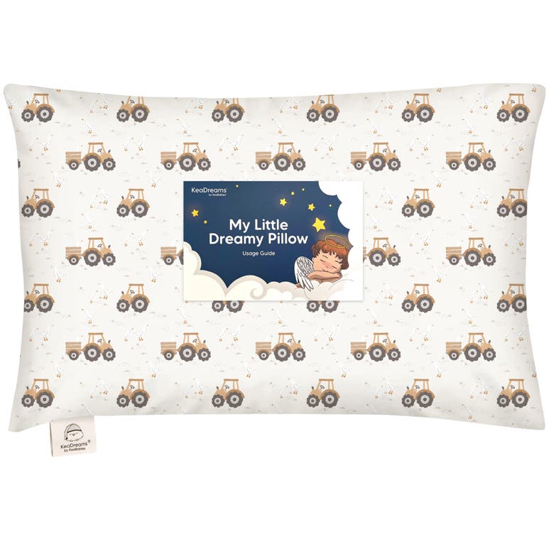 Shop Keababies Toddler Pillow With Pillowcase In Tractor