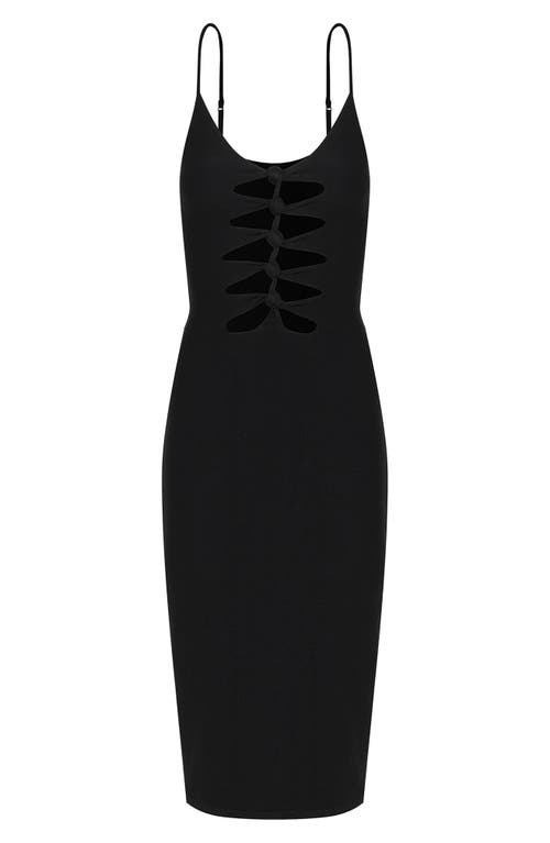 ViX Swimwear Firenze Seraphine Cover-Up Dress Black at Nordstrom,