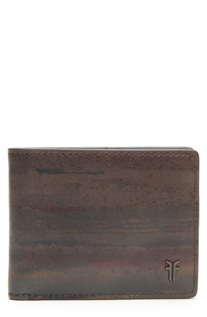 Click to view more detailed imagery on our partner's website Frye Austin Id Print Slim Leather Billfold In Dark Multi