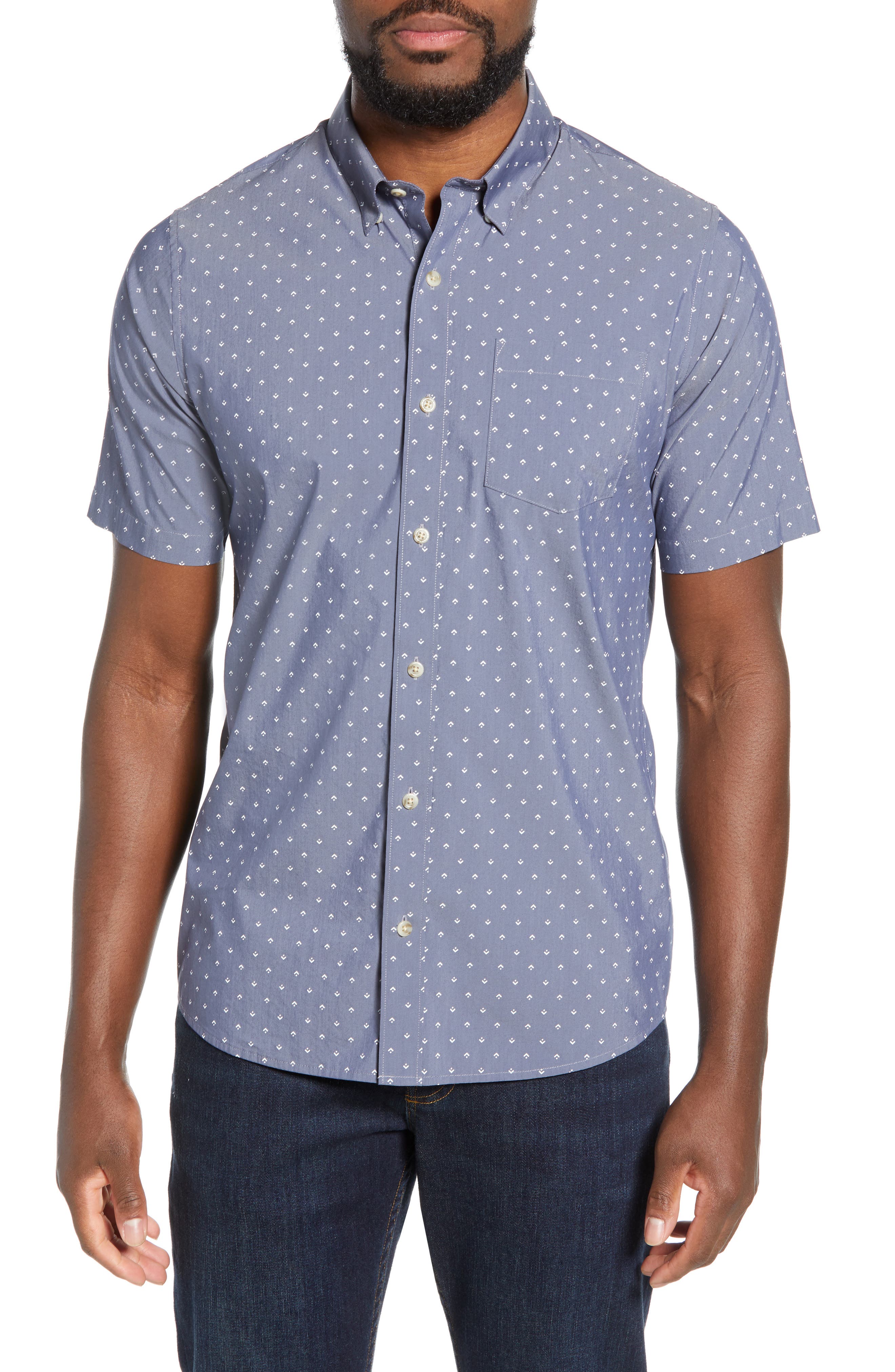 Men/'s Shirts Casual Short Sleeve Regular Fit Striped Print Button Down Shirts Cuban Collar Poplin Summer Beach Tops