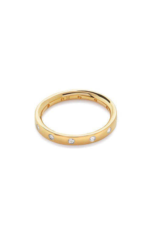 Monica Vinader Gold Fiji Diamond Ring Lab Grown Diamond In 18k Gold Vermeil