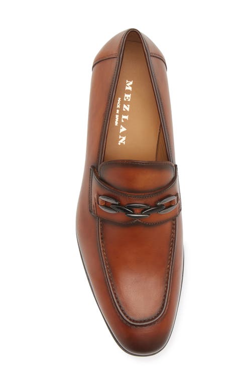 Shop Mezlan Bit Ornament Leather Loafer In Cognac