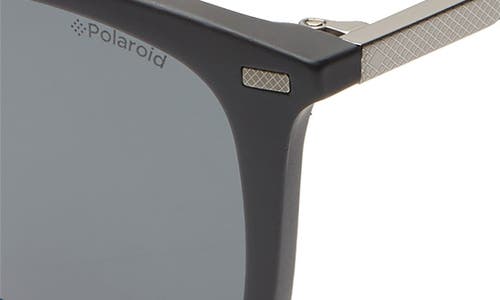 Polaroid 52mm Polarized Sunglasses In Matte Black/grey Polar