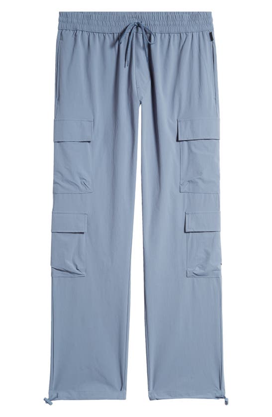 Shop Pacsun Harvey Drawstring Stretch Cargo Pants In Blue Mirage