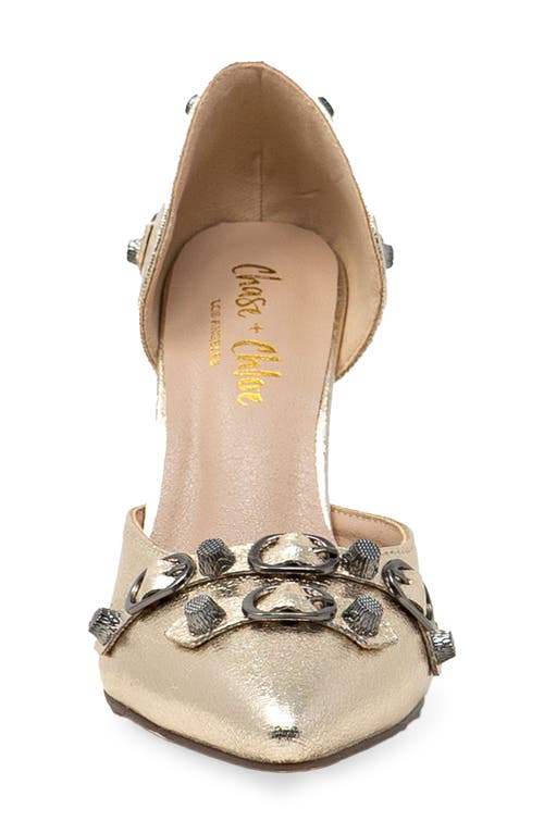 CHASE & CHLOE CHASE AND CHLOE POINTED TOE D'ORSAY PUMP