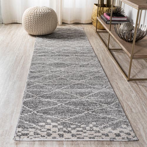 Jonathan Y Asilah Moroccan Modern Diamond Area Rug In Gray