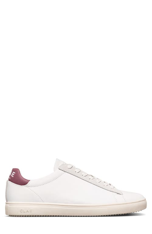 Clae Bradley California Sneaker In White/panama Leather