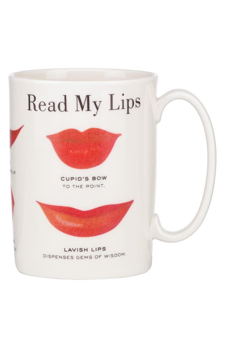 KATE SPADE NEW YORK 'which type are you' mug, Main, color, White