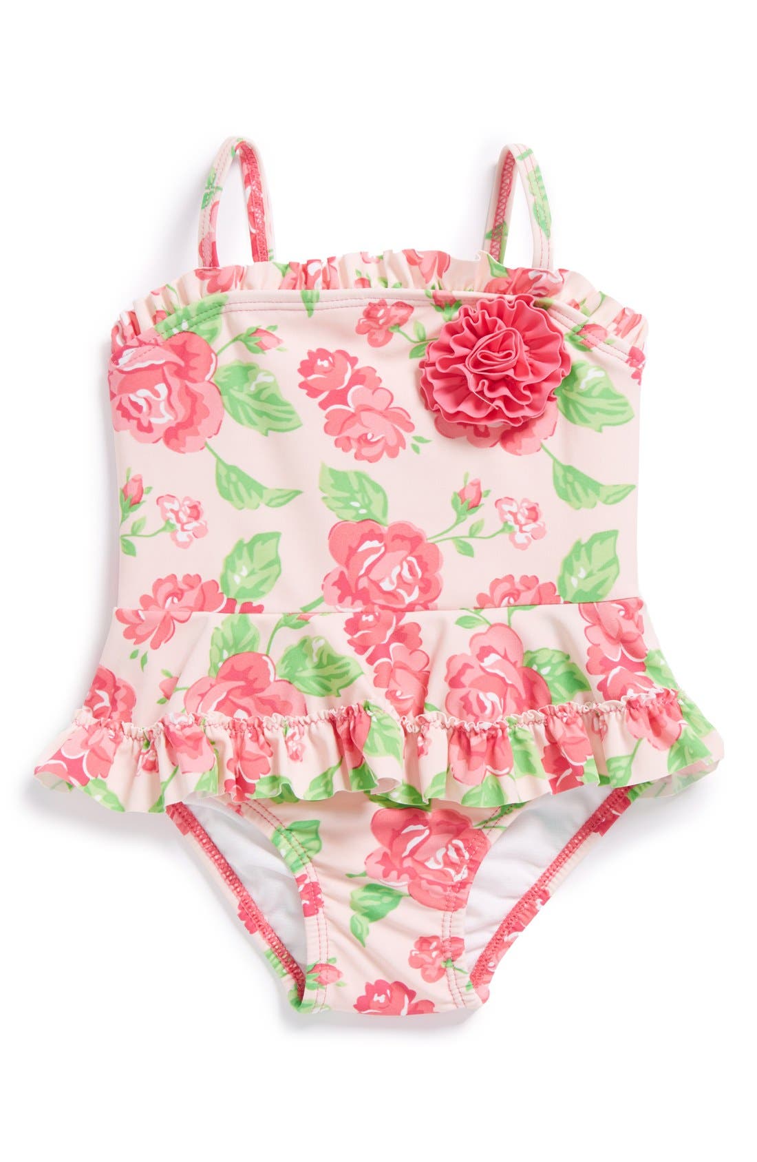 Little Me 'Rose' UPF 50+ Swimsuit (Baby Girls) | Nordstrom