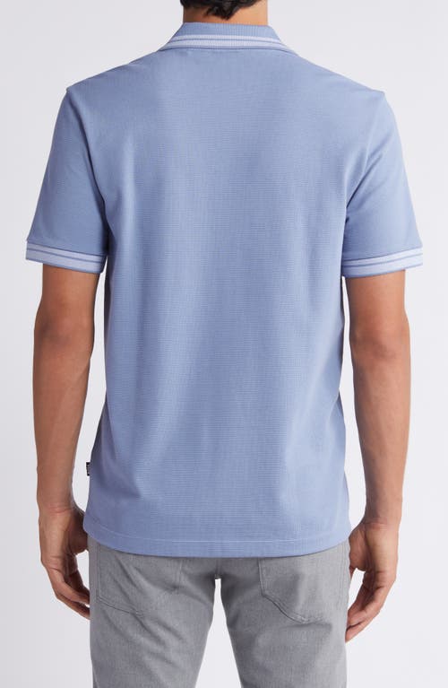 Shop Hugo Boss Boss Pye Polo In Open Blue