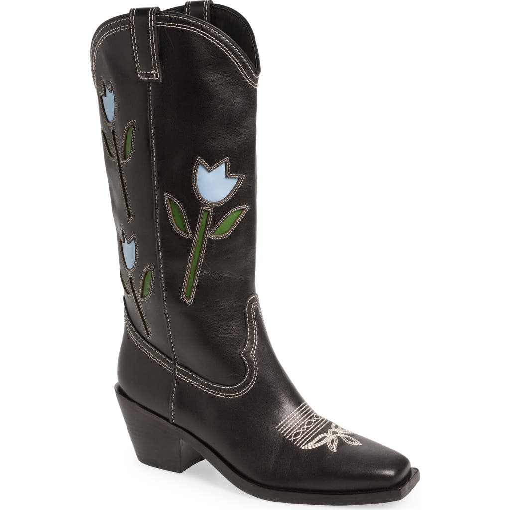Loeffler Randall Wilder Western Boot In Black