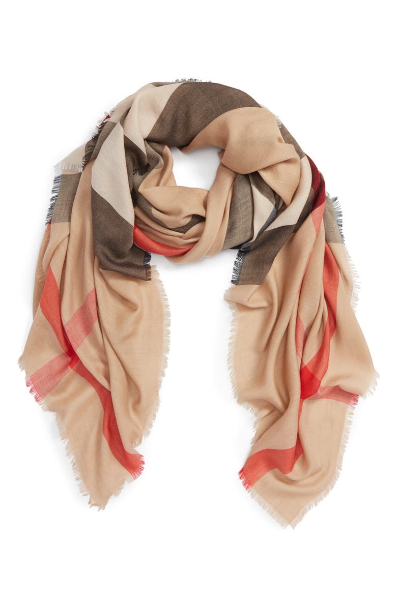 Burberry Mulberry Silk Blend Travel Scarf | Nordstrom