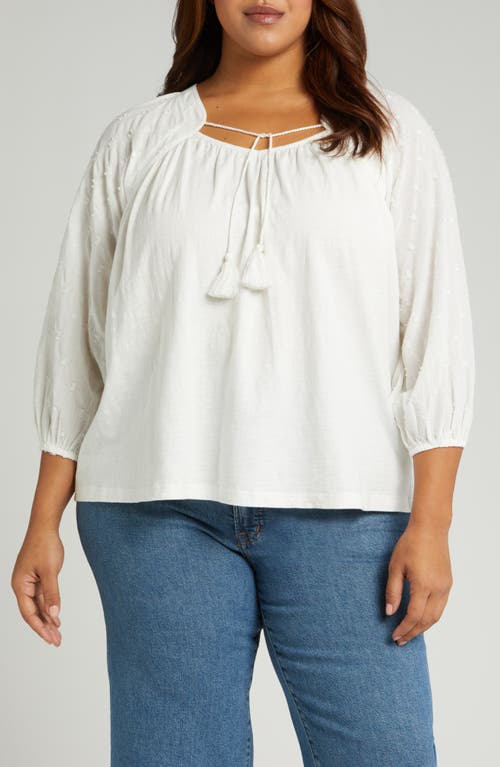 Lucky Brand Mix Media Peasant Top at Nordstrom,