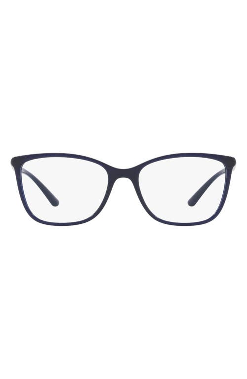 Dolce & Gabbana 54mm Rectangular Optical Glasses in Blue at Nordstrom