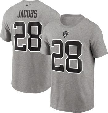 Nike Josh Jacobs Las Vegas Raiders Player Name & Number Long Sleeve T-shirt  At Nordstrom in Black for Men