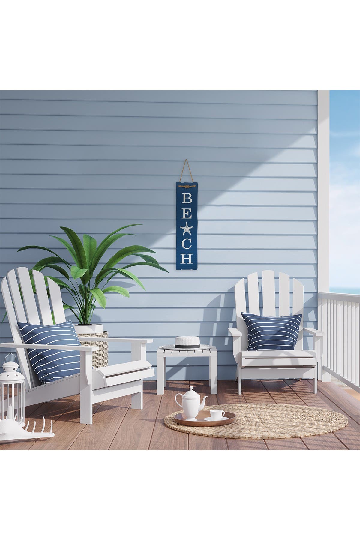 Stratton Home Blue White Beach Wall Art Nordstrom Rack