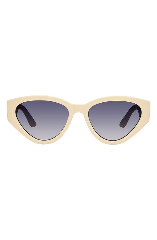 Shop Kurt Geiger London 54mm Cat Eye Sunglasses In Solid Bone/smoke Gradient
