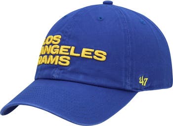 '47 Men's '47 Royal Los Angeles Rams Clean Up Team Script Adjustable ...