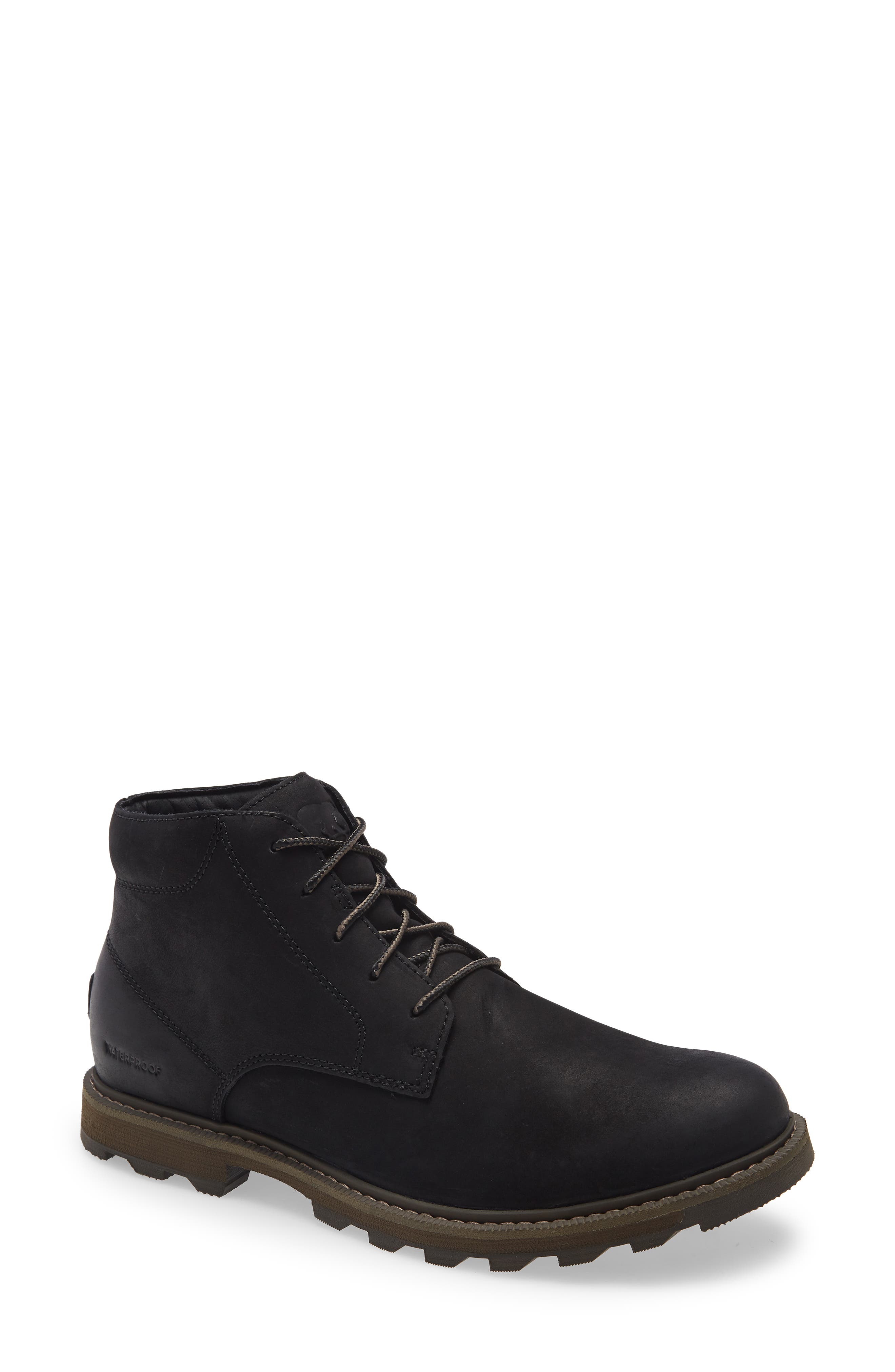 SOREL Madson II Waterproof Chukka Boot in Black at Nordstrom, Size 10.5