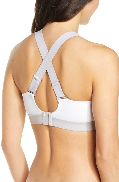Natori Dynamic Contour Underwire Sports Bra In White/lead