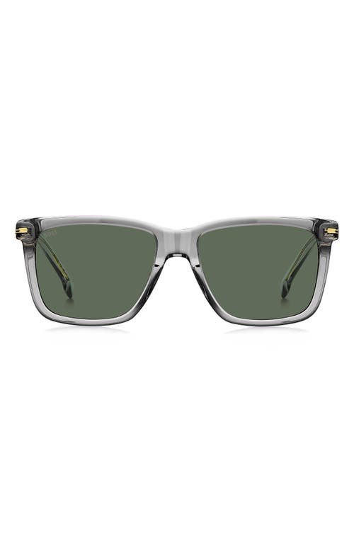 BOSS 55mm Square Sunglasses in Grey at Nordstrom