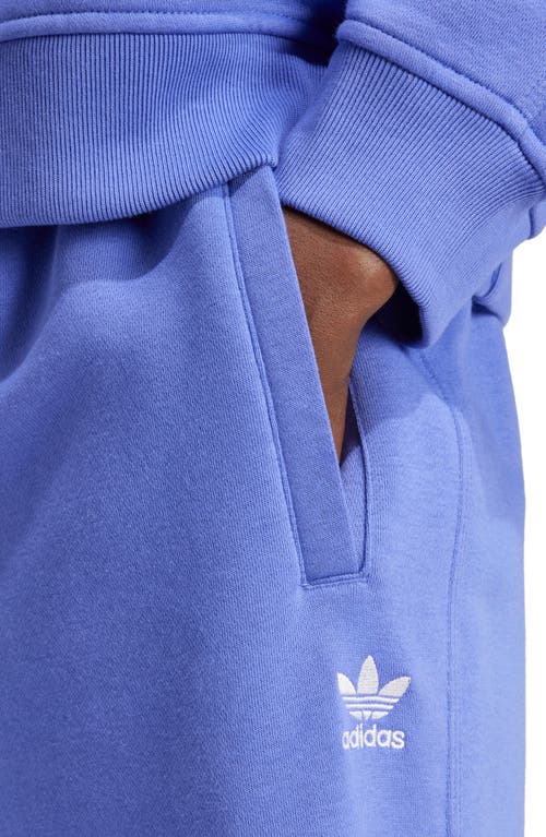 Shop Adidas Originals Adidas Essentials Trefoil Lifestyle Fleece Sweatpants In Semi Cobalt Blue