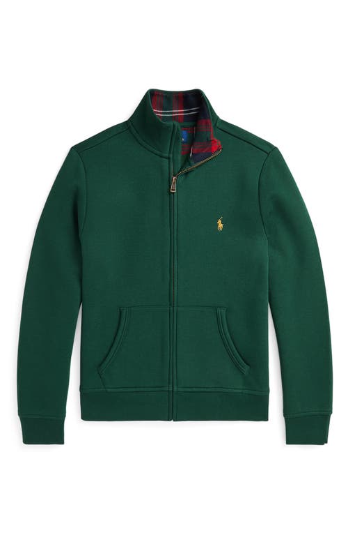 Shop Ralph Lauren Polo  Kids' Zip-up Sweatshirt In College Green