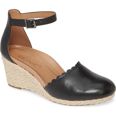 Vionic Anna Ankle Strap Pump, Black