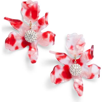 Lele Sadoughi Small Crystal Lily Earrings