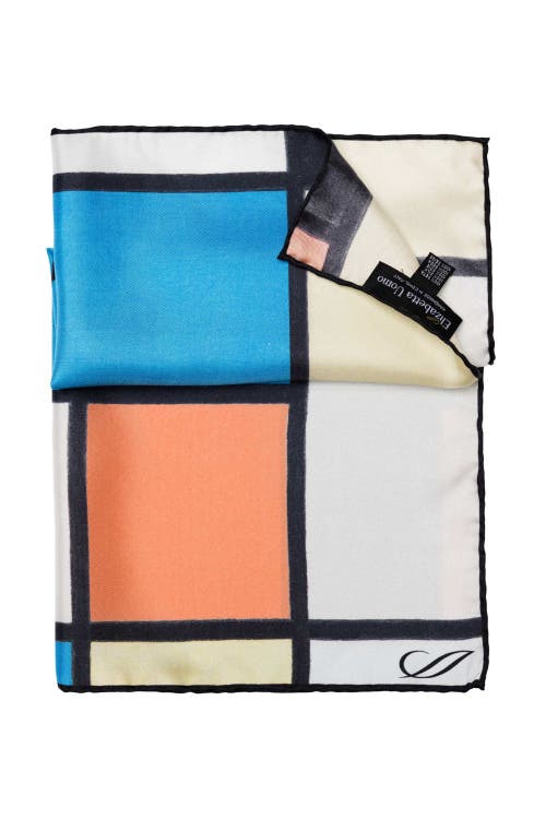 Shop Elizabetta Mondrian In Blue