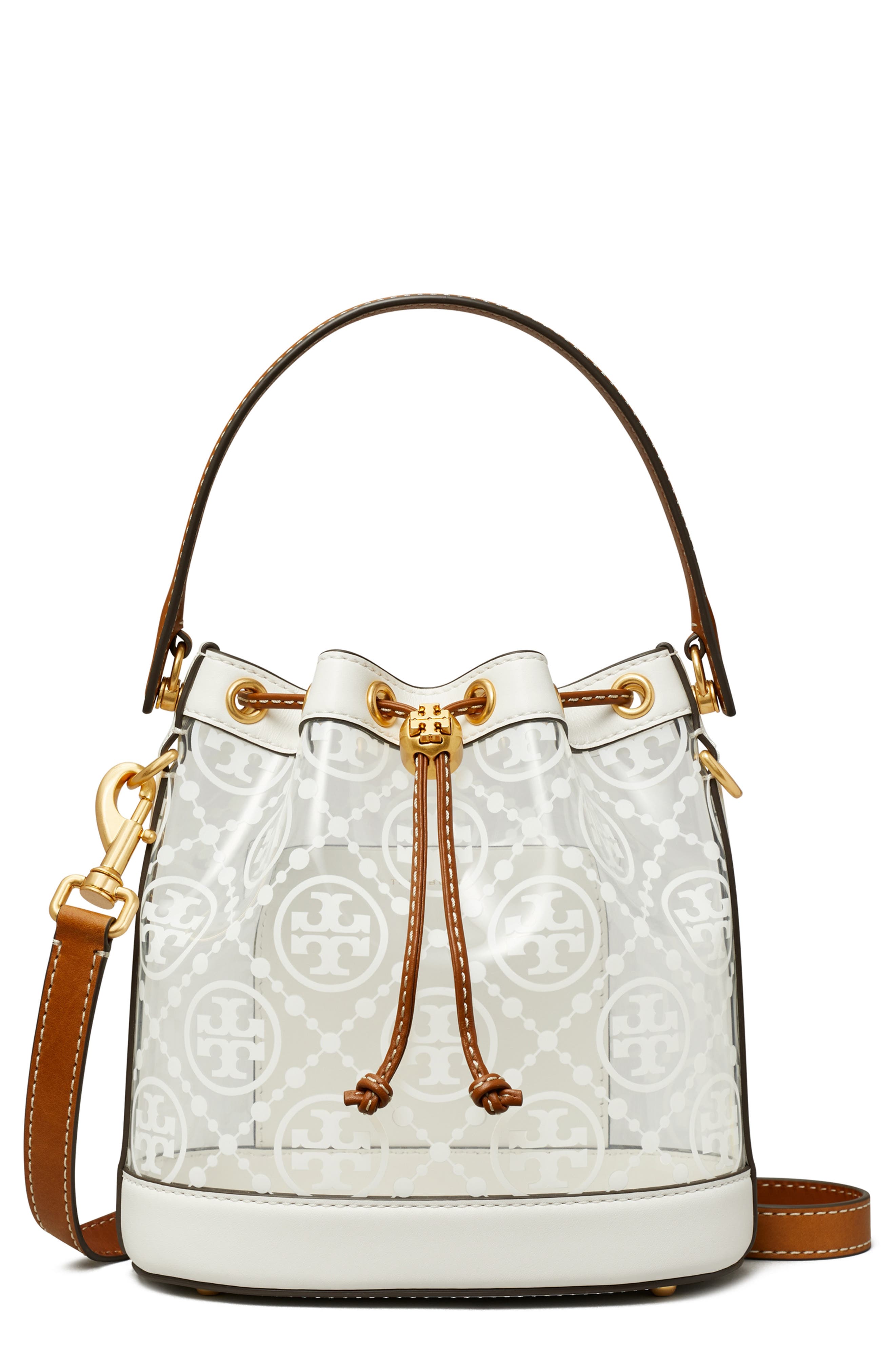 tory burch miller bucket bag white