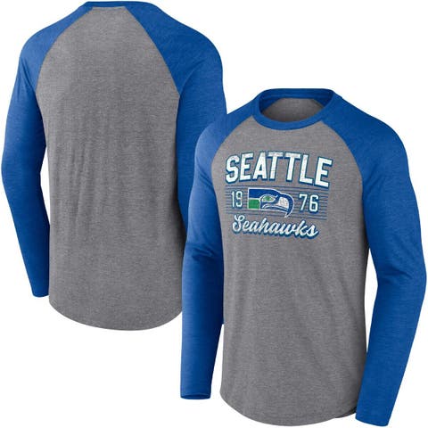 Lids Seattle Seahawks Starter Throwback League Raglan Long Sleeve Tri-Blend  T-Shirt - Green/Royal