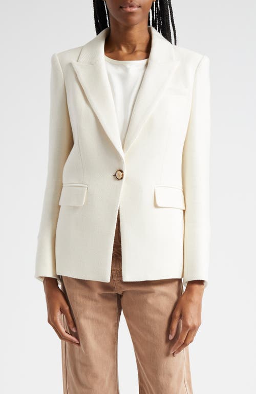 Shop Veronica Beard Reagan Cotton Blend Dickey Jacket In Ivory