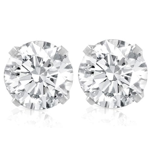 Bliss Diamond Platinum 2 Ct T.w. Certified Lab Grown Diamond Studs Screw Backs In Platinum