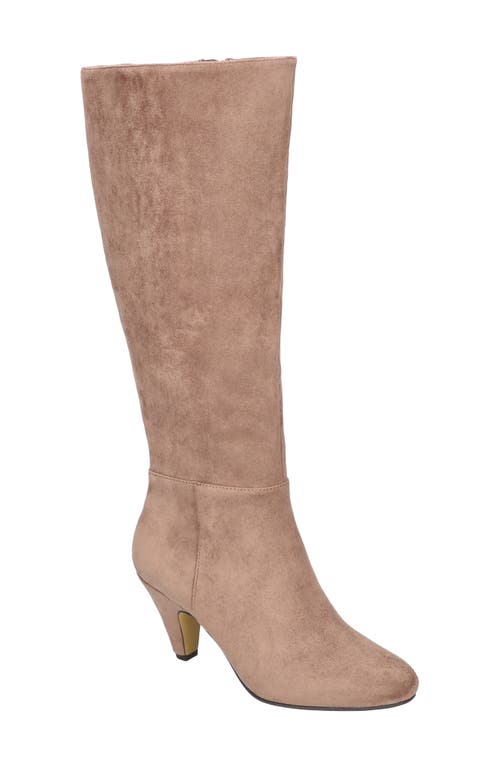 Bella Vita Corinne Knee High Boot Taupe Suede at Nordstrom,