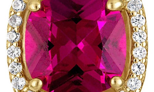 Fzn Diamond Lever-back Earrings In Ruby