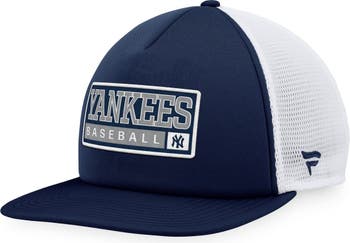 Men's Majestic Navy/White New York Yankees Foam Trucker Snapback Hat