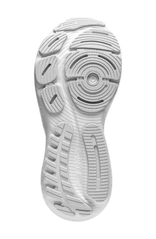 Shop Brooks Glycerin 21 Running Shoe In White/white/grey