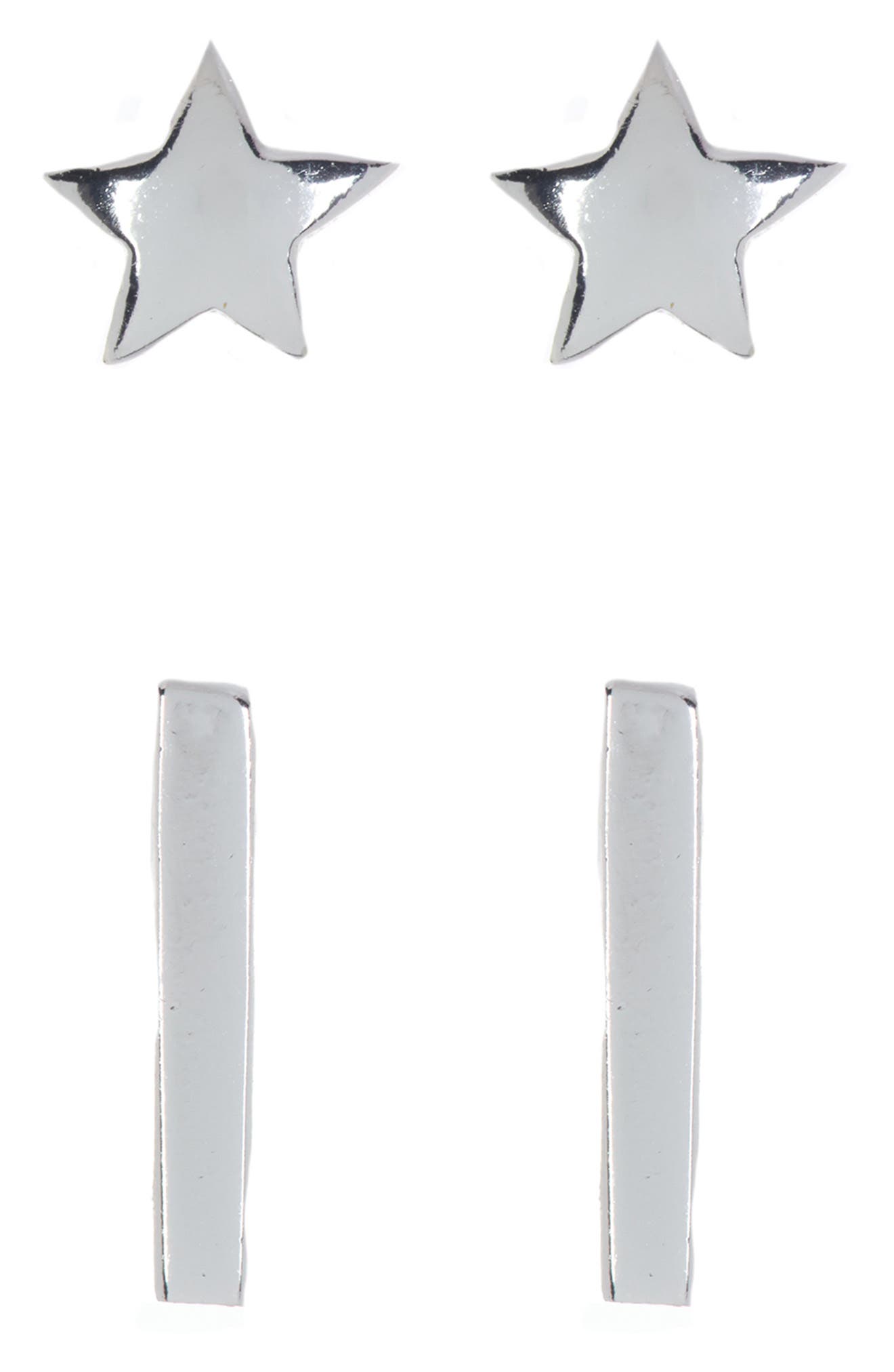 argento vivo bar stud earrings