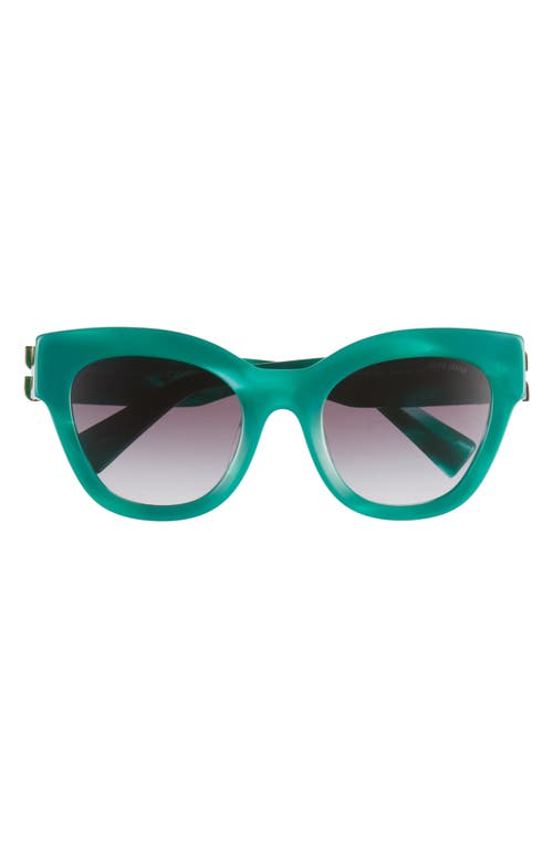 51mm Gradient Square Sunglasses in Green