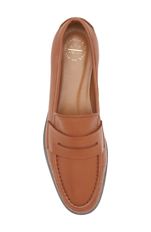 Shop Atp Atelier Airola Penny Loafer In Brandy