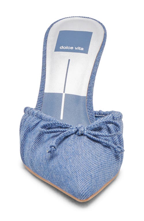 Shop Dolce Vita Kairi Pointed Toe Mule In Blue Denim