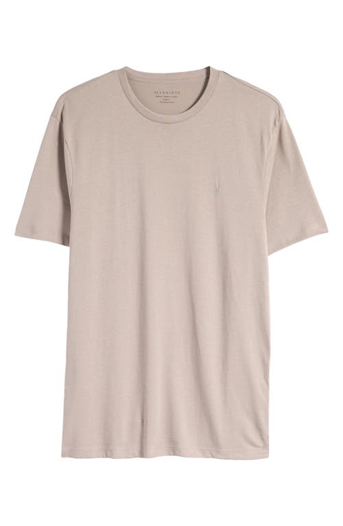 Shop Allsaints Brace Cotton T-shirt In Flint Grey