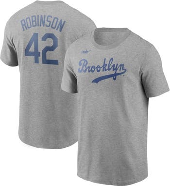 Nike Men's Nike Jackie Robinson Heathered Gray Brooklyn Dodgers