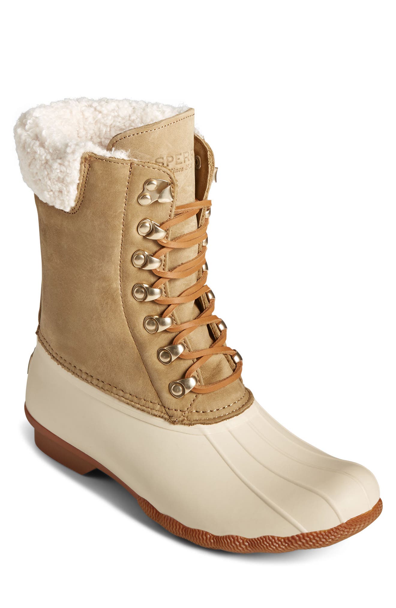 lined duck boots womens