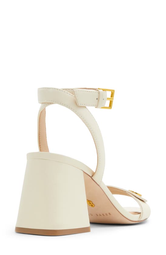 Shop Ted Baker Milly Icon Ankle Strap Sandal In White