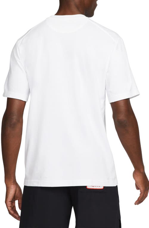 Nike Men's Primary Dri-fit Short-sleeve Versatile Top In White/white