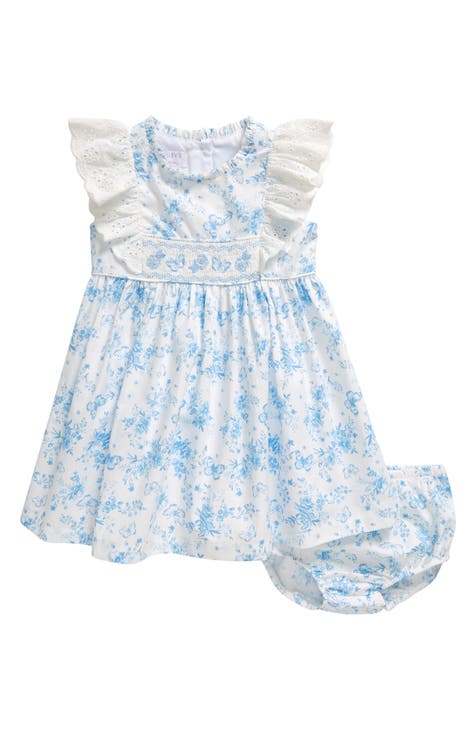 Baby in blue outlet dress