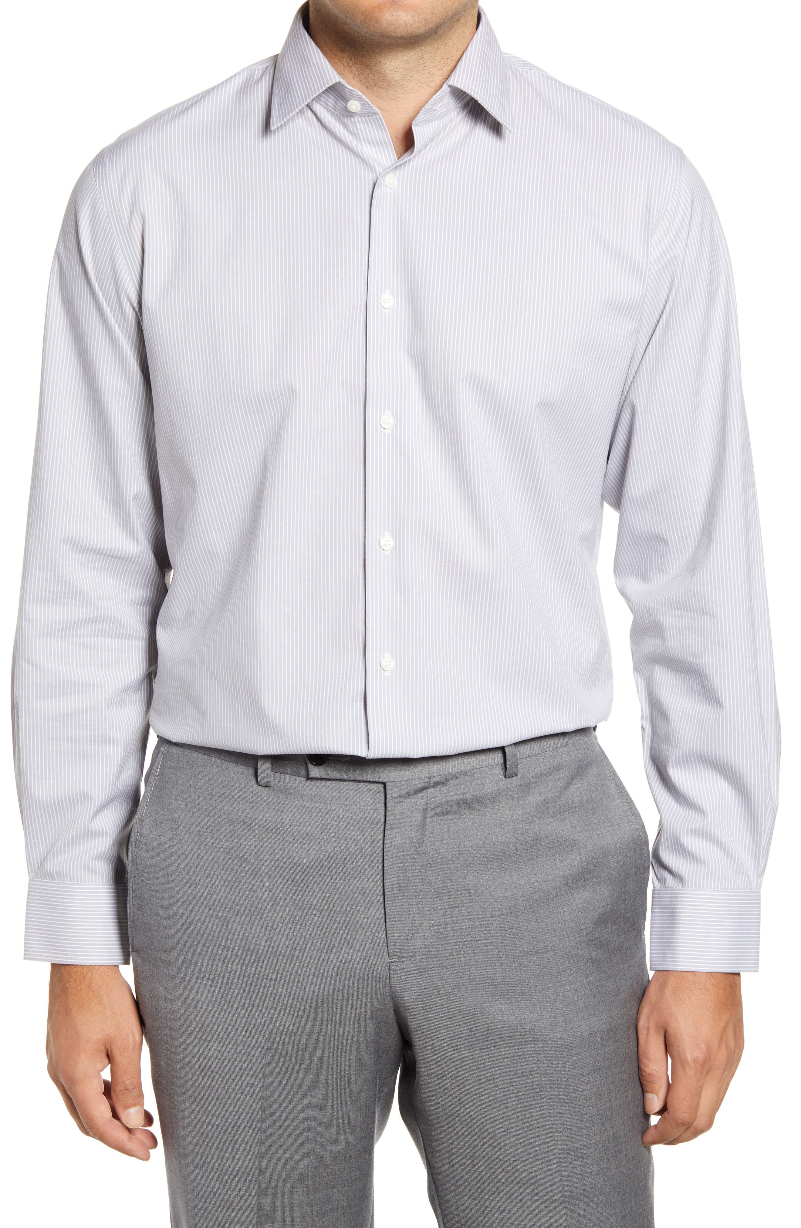 Gray mens dress shirt Clearance